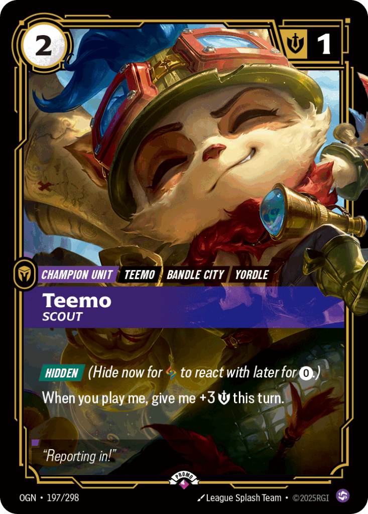 store demo teemo scout promo card